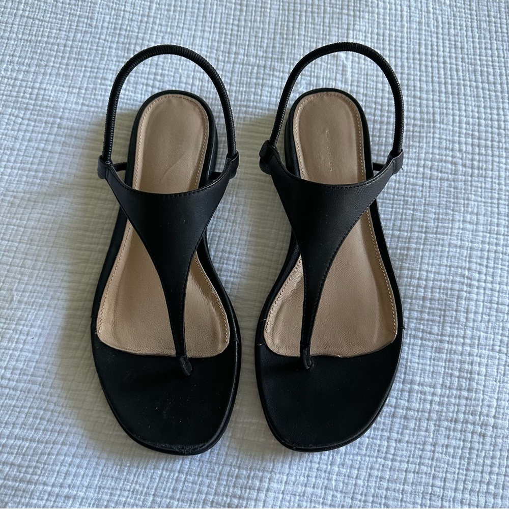 Via Spiga Leather Slingback Sandals